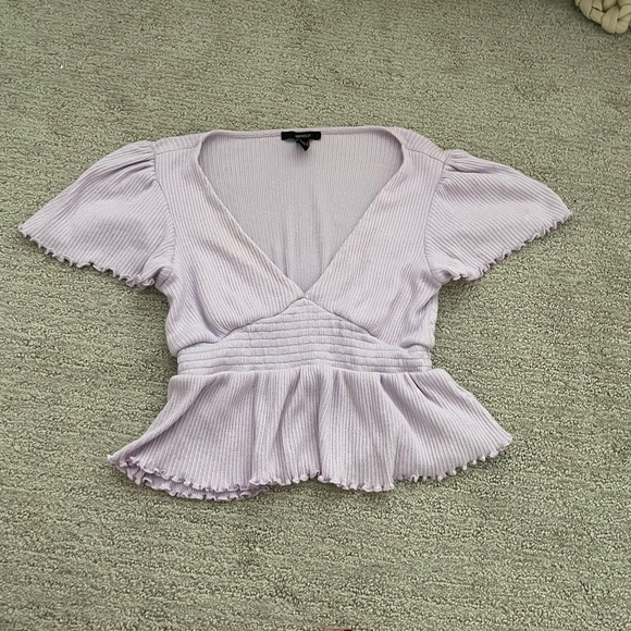 Women’s Crop Top Blouse Bundle Pastel Puff Sleeve Coquette Spring Summer Ruffle - Picture 2 of 8